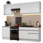 Cocina Integral Glamy 2.40 Metros Blanco 08