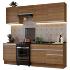 Cocina Integral Glamy 2.40 Metros Marrón 08