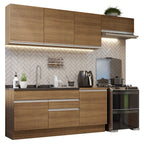 Cocina Integral Glamy 2.60 Metros Marrón 03