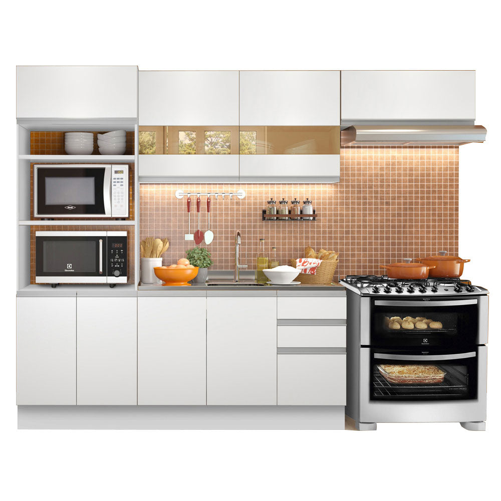 Cocina Integral Marselha 2.70 Metros Blanco