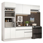 Cocina Integral Glamy 2.70 m con Encimera Blanco 14