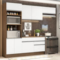 Cocina Integral Glamy 2.70 m con Encimera Marrón/Blanco 14