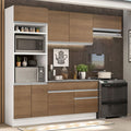 Cocina Integral Glamy 2.70 m con Encimera Blanco/Marrón 14