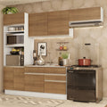 Cocina Integral Glamy 2.70 Metros Blanco/Marrón 15