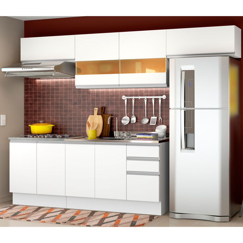 Cocina Integral Mariana 2.80 Metros Blanco