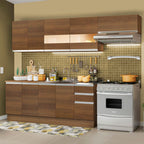 Cocina Integral Marcela 2.80 Metros Marrón