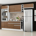 Cocina Integral Safira 2.90 Metros Blanco/Marrón 04