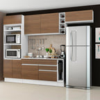Cocina Integral Safira 2.90 Metros Blanco/Marrón 04