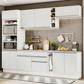 Cocina Integral Vicenza 2.90 m con Encimera Blanco 12