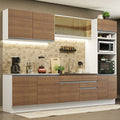 Cocina Integral Glamy 3.10 Metros Blanco/Marrón 01