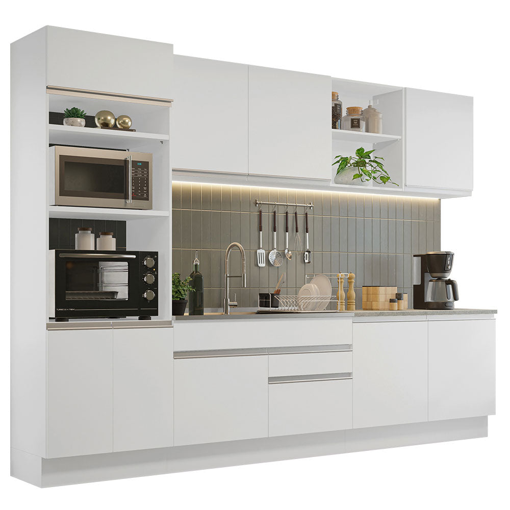 Cocina Integral Glamy 3.10 Metros Blanco 02