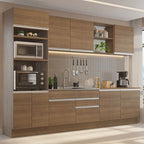 Cocina Integral Glamy 3.10 Metros Marrón 02