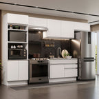 Cocina Integral Glamy 3.50 Metros Blanco