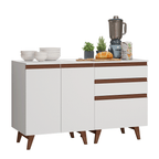 Kit 2 Muebles de Cocina Bajos Reims 1.30 m con Encimera