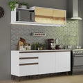 Cocina Integral Reims 1.80 m con Encimera Blanco 01