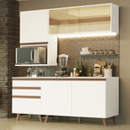 Cocina Integral Reims 1.80 m con Encimera Blanco 02
