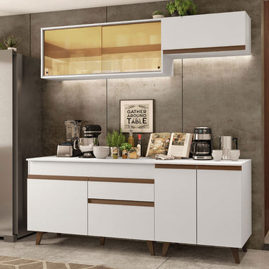 Cocina Integral Reims 1.90 m con Encimera Blanco 01