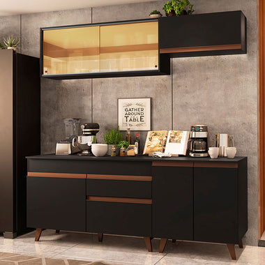 Cocina Integral Reims 1.90 m con Encimera Negro 01