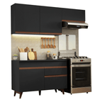 Cocina Integral Reims 1.90 m con Encimera Negro 04
