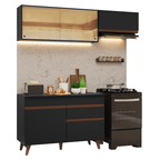 Cocina Integral Reims 1.90 m con Encimera Negro 05