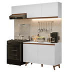 Cocina Integral Reims 1.90 m con Encimera Blanco 08