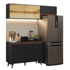 Cocina Integral Reims 1.90 m con Encimera Negro 09