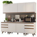 Cocina Integral Reims 2.40 m con Encimera Blanco 02