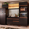 Cocina Integral Reims 2.60 m con Encimera Negro 01