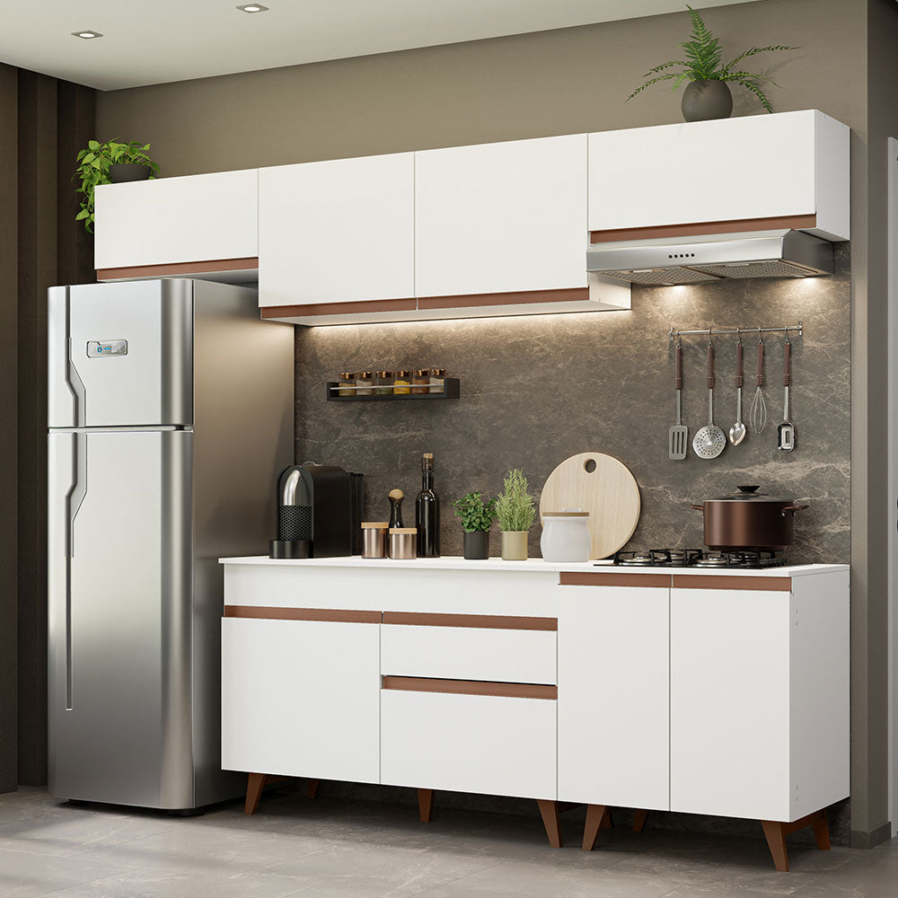 Cocina Integral Reims 2.60 m con Encimera Blanco 10