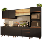 Cocina Integral Reims 3.10 m con Encimera Negro 01