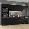 Cocina Integral Reims 3.20 m con Encimera Negro 01