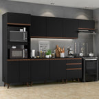Cocina Integral Reims 3.20 m con Encimera Negro 01