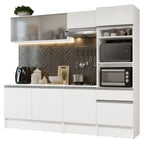 Cocina Integral Topazio 2.40 Metros con Encimera Blanco 05