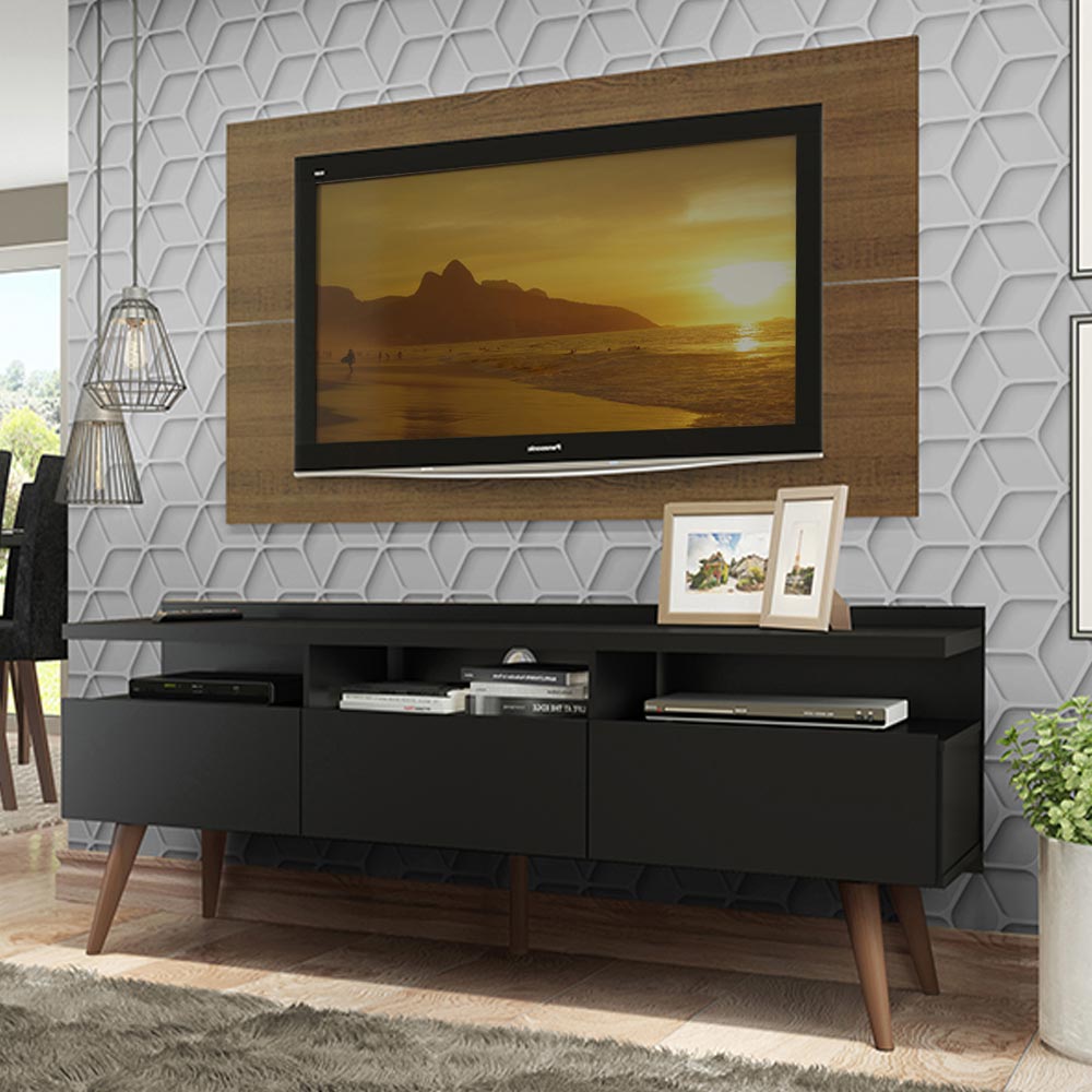 Centro Entretenimiento para TV Londres Mesa y Panel Hasta 55 Pulgadas