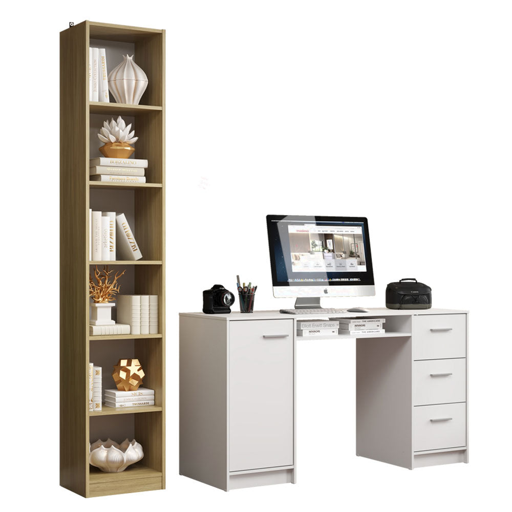Escritorio de Oficina Alaska + Mueble Estante Librero