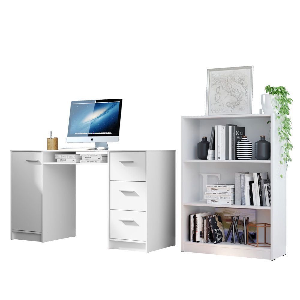 Escritorio de Oficina Alaska + Mueble Estante Librero