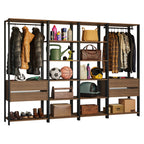 Armario Estante Organizador Multiuso 258 cm Marrón/Negro Madesa