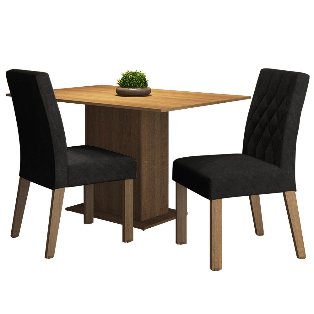 Juego de Comedor Tainá con 2 Sillas Oxford