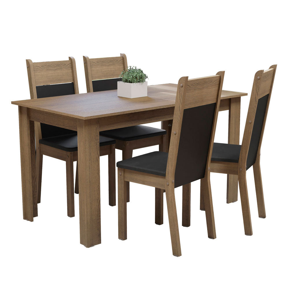Juego de Comedor Ellen con 4 Sillas
