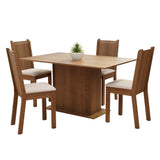 Juego de Comedor Tina con 4 Sillas