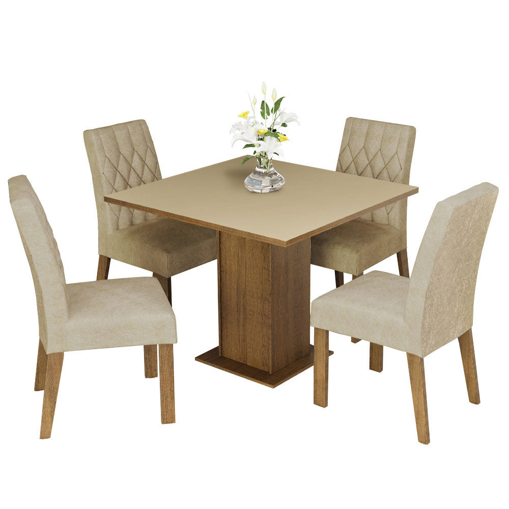 Juego de Comedor Livia con 4 Sillas