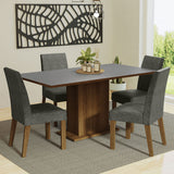 Juego de Comedor Keila con 4 Sillas