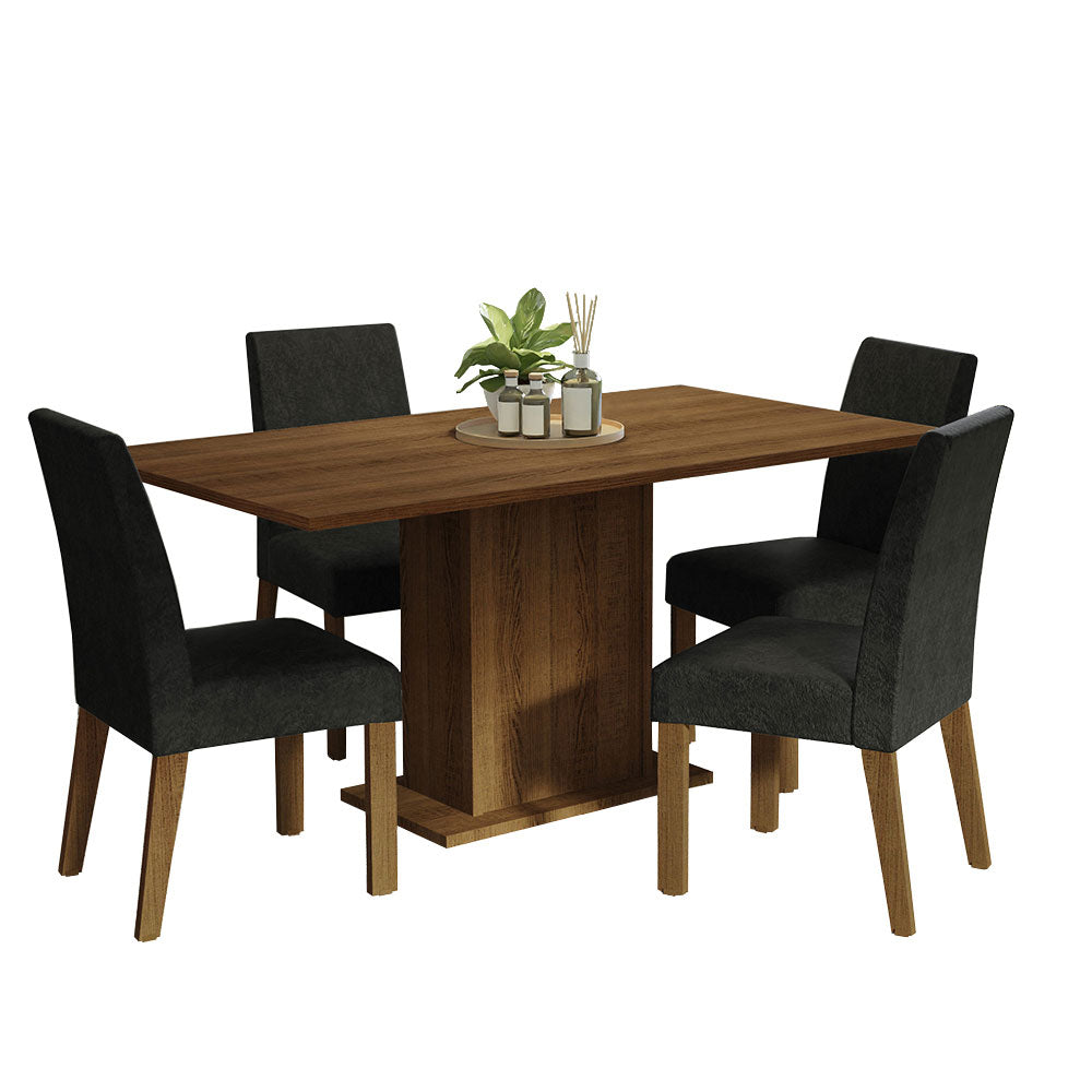 Juego de Comedor Keila con 4 Sillas Oxford