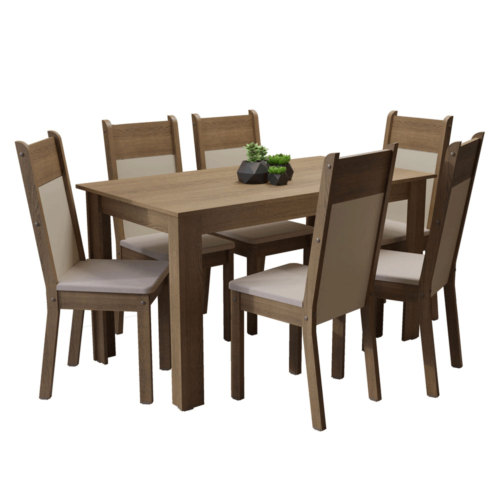 Juego de Comedor Medelin con 6 Sillas