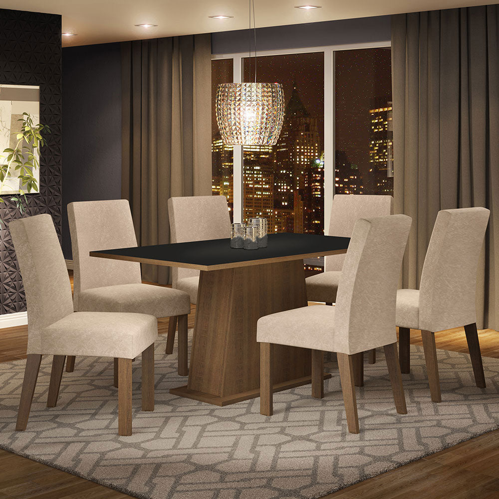 Juego de Comedor Luciana con 6 Sillas