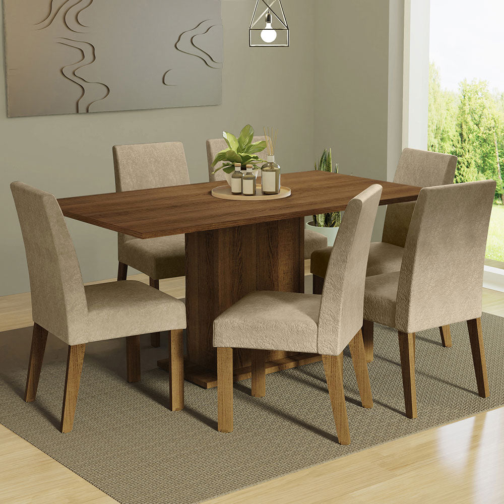 Juego de Comedor Renata con 6 Sillas