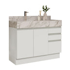 Mueble para Baños 120 cm 2 Puertas 3 Cajones Blanco Madesa