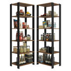 Estante Organizador Multiuso Madesa de 10 Repisas 118 cm Marrón/Negro