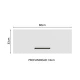 Gabinete Superior de Almacenamiento para Garaje Multiuso 80 cm