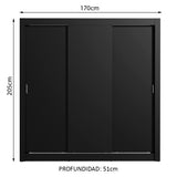 Closet Monaco 3 Puertas Corredizas